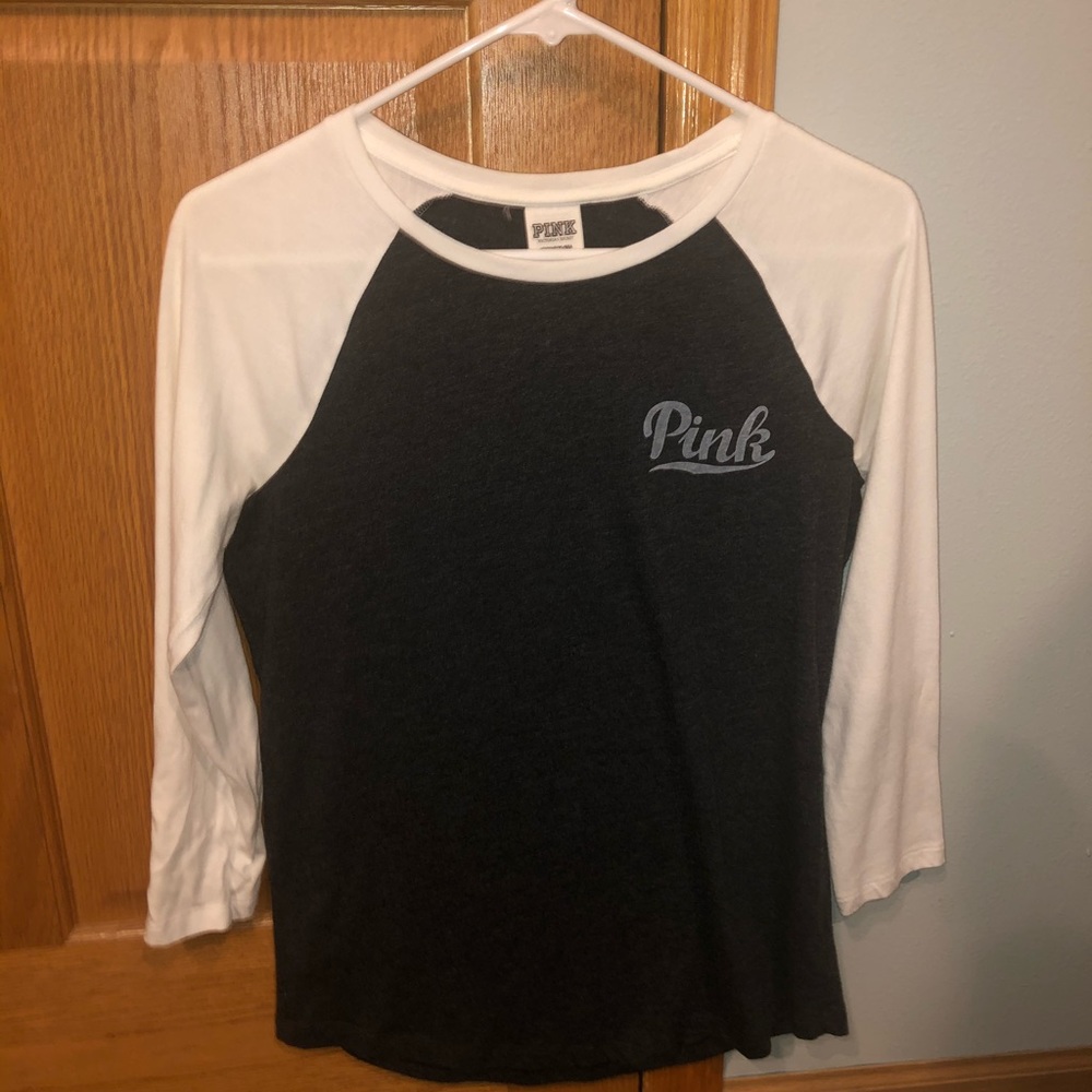 Pink 3/4 tee